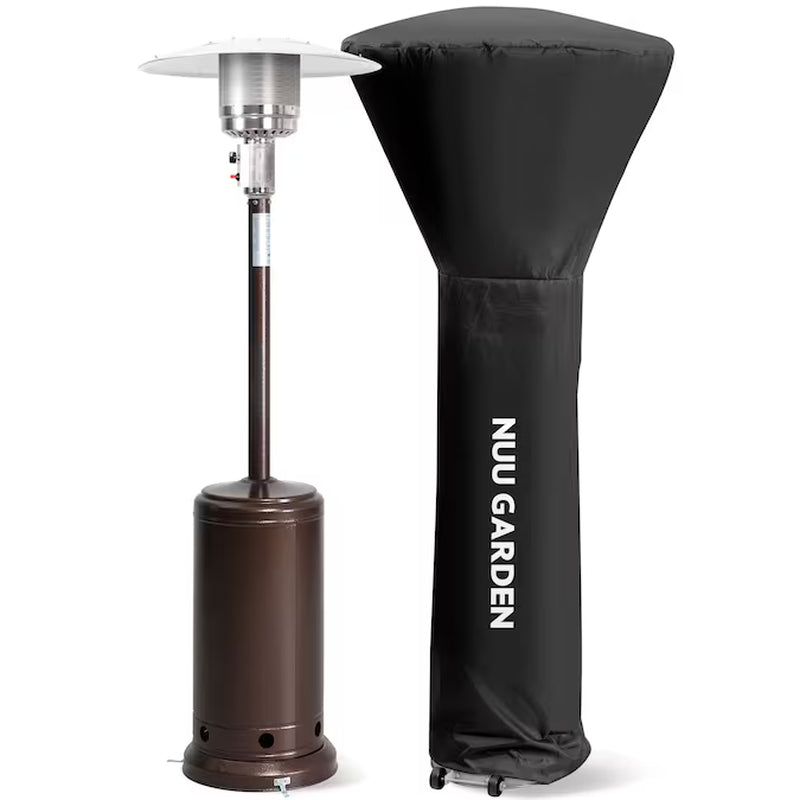 46000 -BTU Brown Iron Floorstanding Liquid Propane Patio Heater