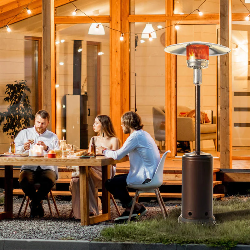 46000 -BTU Brown Iron Floorstanding Liquid Propane Patio Heater