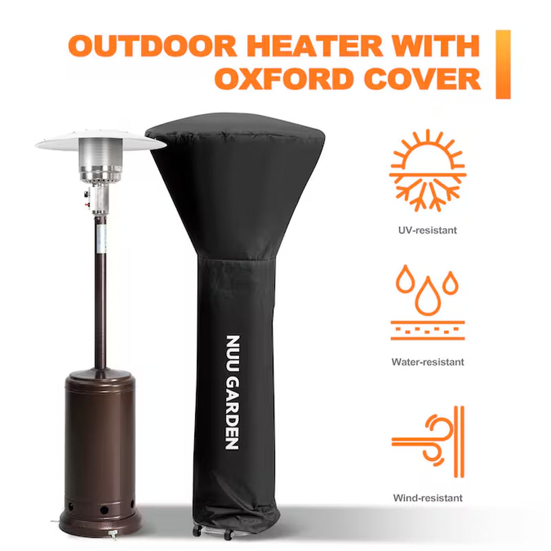 46000 -BTU Brown Iron Floorstanding Liquid Propane Patio Heater