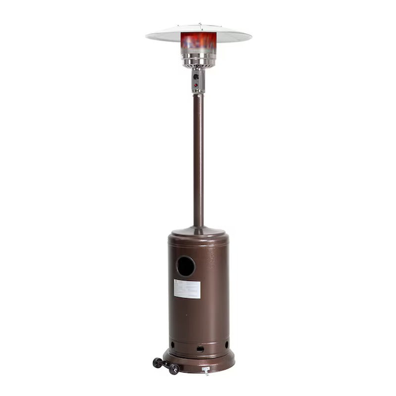 46000 -BTU Brown Iron Floorstanding Liquid Propane Patio Heater