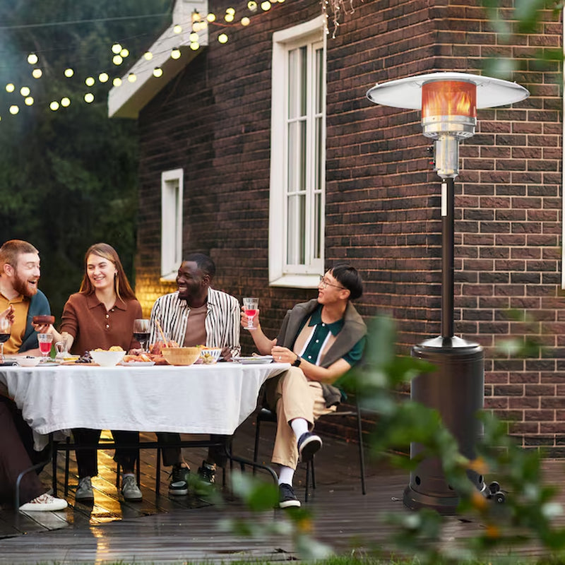46000 -BTU Brown Iron Floorstanding Liquid Propane Patio Heater